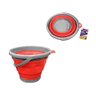 Balde Retratil Dobravel 10l Cozinha Lavanderia Ganha Espaço - 4