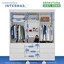 Ver imagem 5 de Guarda-Roupa 3 Portas 9 Gavetas com Espelho Florença Espresso Móveis