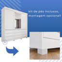 Ver mais imagens de Guarda-Roupa 3 Portas 9 Gavetas com Espelho Florença Espresso Móveis