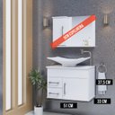 Ver imagem 3 de Gabinete Banheiro em Mdf Turin com Pia