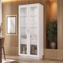 Ver imagem 1 de Cristaleira 2 Portas 1 Gaveta com LED 8600 Branco