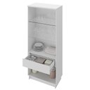 Ver imagem 4 de Cristaleira 2 Portas 1 Gaveta com LED 8600 Branco