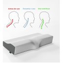 Ver imagem 7 de Travesseiro Cervical Nasa - Coluna Relax - Carvão Ativado Cor Branco e Cinza Travesseiro Cervical na
