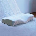 Ver imagem 1 de Travesseiro Cervical Nasa - Coluna Relax - Carvão Ativado Cor Branco e Cinza Travesseiro Cervical na