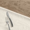 Ver imagem 2 de Toalha de Mesa Kasrten Katherine 1,70m Redondo 100% Algodão - Taupe
