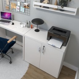 Armário Baixo com 2 Portas para Escritório / Home Office - 11