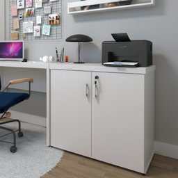 Armário Baixo com 2 Portas para Escritório / Home Office - 3