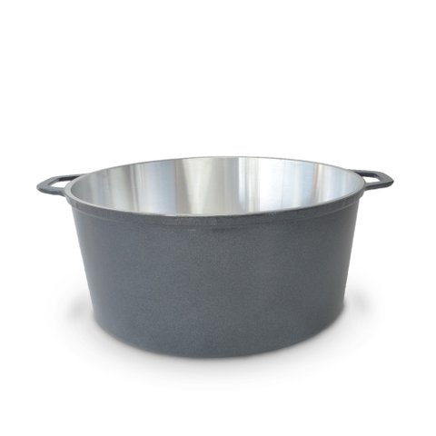 Panelão Fundido Alumínio Batido 36cm Panela Grande - Grafite