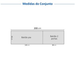 Cozinha Compacta 2 Peças 2 Balcões Soho CabeCasa MadeiraOriginals - 4 Cozinha Compacta 2 Peças 2 Balcões Soho CabeCasa MadeiraOriginals - 4