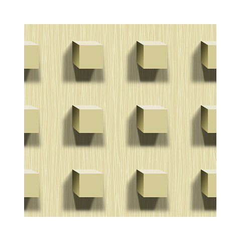 Papel de Parede 3d Cubos Bege 10 Metros