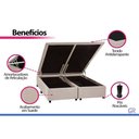 Ver imagem 2 de Cama Box com Baú Casal Light Physical Suede Clean Molas Ensacadas Bege Ortobom 138cm