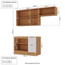 Ver imagem 4 de Cozinha Compacta Planejada 3 Peças 2 Aéreos 1 Balcão Soho CabeCasa MadeiraOriginals Branco/Freijó