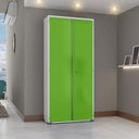 Ver mais imagens de Armário Aço Escritório Fechadura 3 Prateleiras Ea301 Verde