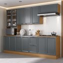 Ver imagem 2 de Cozinha Compacta 5 Peças 1 Paneleiro Duplo 2 Aéreos 2 Balcões Soho CabeCasa MadeiraOriginals