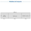 Ver imagem 5 de Cozinha Compacta Planejada 5 Peças 1 Paneleiro Duplo 2 Aéreos 2 Balcões Soho CabeCasa MadeiraOriginals Cinza/Freijó/Grafite