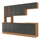 Ver imagem 3 de Cozinha Compacta 5 Peças 1 Paneleiro Duplo 2 Aéreos 2 Balcões Soho CabeCasa MadeiraOriginals