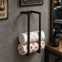 Ver mais imagens de Porta Toalha de Rosto Estilo Industrial Resistente e Decorativo para Banheiro e Salão.