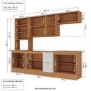 Ver imagem 4 de Cozinha Compacta Planejada 5 Peças 1 Paneleiro Duplo 2 Aéreos 2 Balcões Soho CabeCasa MadeiraOriginals Branco/Freijó