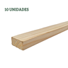 10 Ripas/sarrafos de 2x4x30 Cm Madeira de Pinus - 2