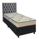 Ver imagem 1 de Conjunto Cama Box Cinza Solteiro + Colchão D33 Maxsono Paropas + Cabeceira