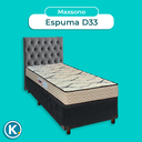 Ver imagem 4 de Conjunto Cama Box Cinza Solteiro + Colchão D33 Maxsono Paropas + Cabeceira