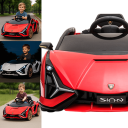 Carro Eletrico Importway Lamborghini Sian Vermelha 6v Controle Remoto - 4