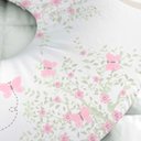Ver imagem 3 de Almofada para Amamentar com Zíper Flores Delicadas Menina
