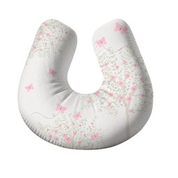 Almofada para Amamentar com Zíper Flores Delicadas Menina - 2
