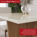 Ver imagem 7 de Conjunto Sala Jantar Mesa Vértice 90 cm Canto Reto C Vidro 4 Cadeiras Milla Henn