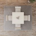 Ver imagem 5 de Conjunto Sala Jantar Mesa Vértice 90 cm Canto Reto C Vidro 4 Cadeiras Milla Henn
