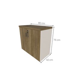 Armário Baixo com 2 Portas para Escritório / Home Office - 5