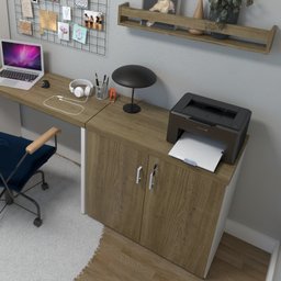 Armário Baixo com 2 Portas para Escritório / Home Office - 6