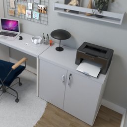 Armário Baixo com 2 Portas para Escritório / Home Office - 6