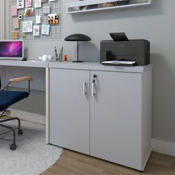 Armário Baixo com 2 Portas para Escritório / Home Office - 3