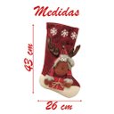 Ver imagem 4 de Trio de Botas Meias Decoração Enfeite de Natal Boneco Neve Papai Noel Rena 43cm