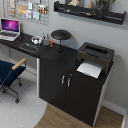 Armário Baixo com 2 Portas para Escritório / Home Office - 6