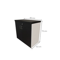 Armário Baixo com 2 Portas para Escritório / Home Office - 5