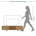 Ver imagem 4 de Rack Ripado para TV até 50 Polegadas Planejado 135cm Aruá CabeCasa MadeiraOriginals Marrom/Jatobá