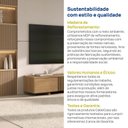 Ver imagem 7 de Rack Ripado para TV até 50 Polegadas Planejado 135cm Aruá CabeCasa MadeiraOriginals Marrom/Jatobá