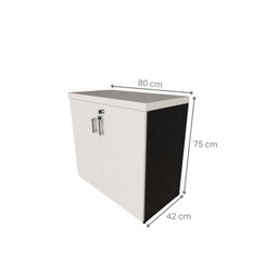 Armário Baixo com 2 Portas para Escritório / Home Office - 5