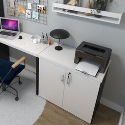 Armário Baixo com 2 Portas para Escritório / Home Office - 6