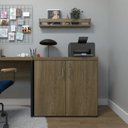 Ver imagem 2 de Armário Baixo com 2 Portas para Escritório / Home Office