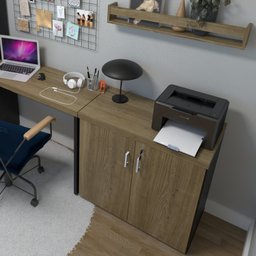 Armário Baixo com 2 Portas para Escritório / Home Office - 6