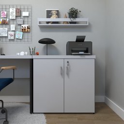 Armário Baixo com 2 Portas para Escritório / Home Office - 2