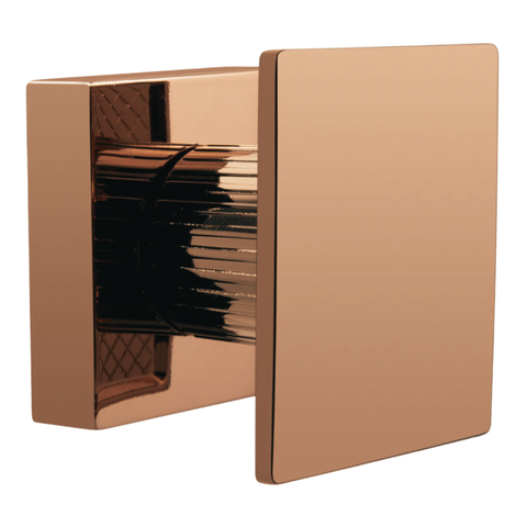 Acabamento para Registro Base Deca Quadrado até 1'' Pol Pressão Geral Gaveta Rose-gold Brilhante