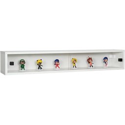Nicho Funko Portas Correr Acrílico Branco Puxador Preto - 1