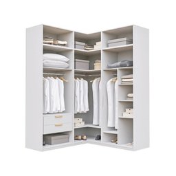 Guarda Roupas Modulado de Canto 6 Peças 6 Portas Jade Cabecasa Madeiramadeira - 6