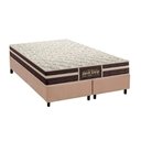 Ver imagem 1 de Cama Box Queen: Colchão Ortopédico Probel Guarda Costas Extra Firme + Base Crc Suede Clean(158x198