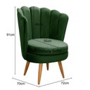 Ver imagem 3 de Poltrona Pétala Cadeira Decorativa Flor