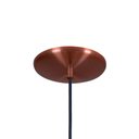 Ver imagem 2 de Pendente Meia Lua 24cm Luminária Lustre Alumínio Cobre Verniz